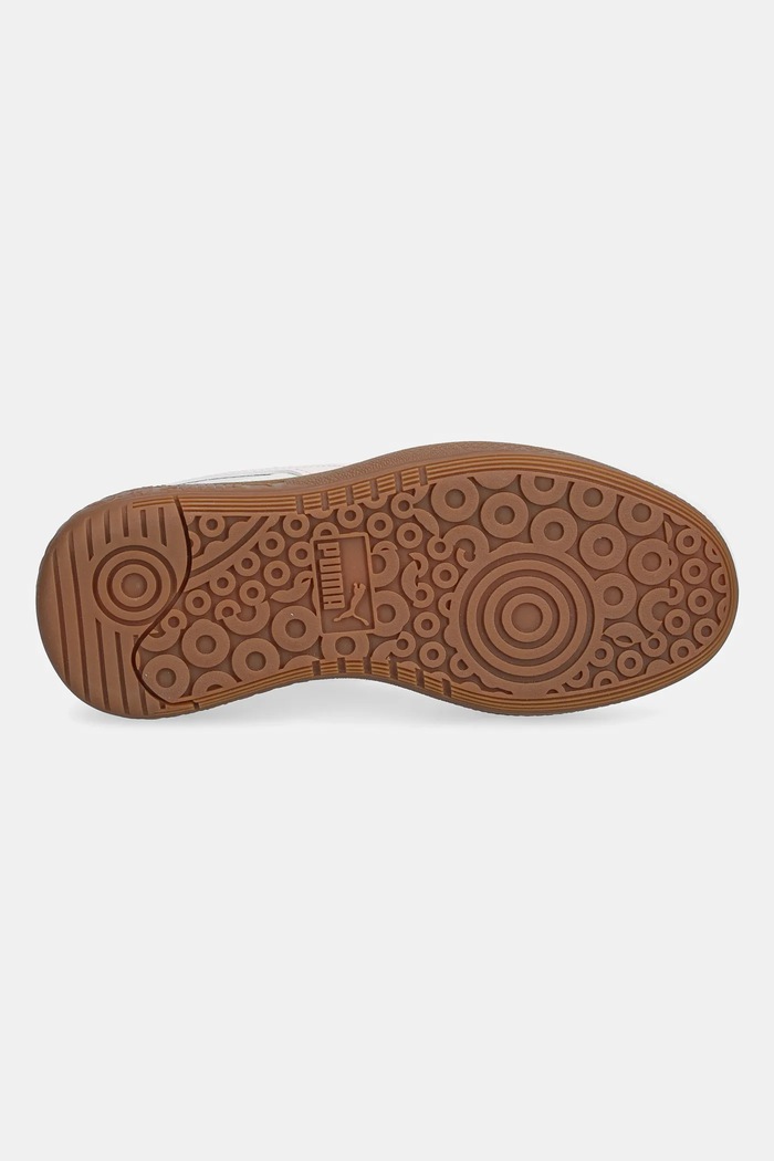 Sneakersy skórzane dziecięce Palermo Moda Jr Puma beżowy 398855