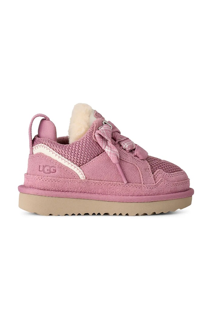 UGG LOWMEL tenisice za djecu od brušene kože roza 1152410T.G