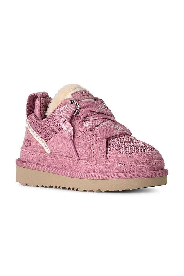 UGG LOWMEL tenisice za djecu od brušene kože 1152410T.G roza AW25