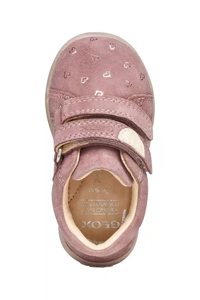 Pantofi din piele întoarsă pentru copii MACCHIA Geox roz B164PA.00721.18.26