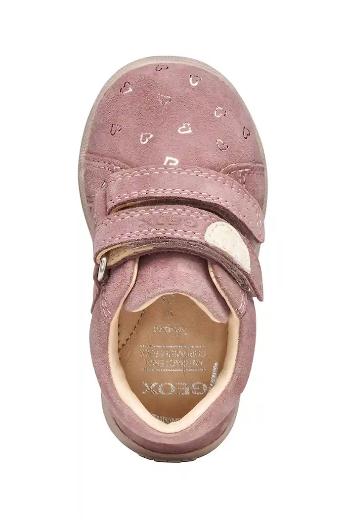 Pantofi din piele întoarsă pentru copii MACCHIA Geox roz B164PA.00721.18.26
