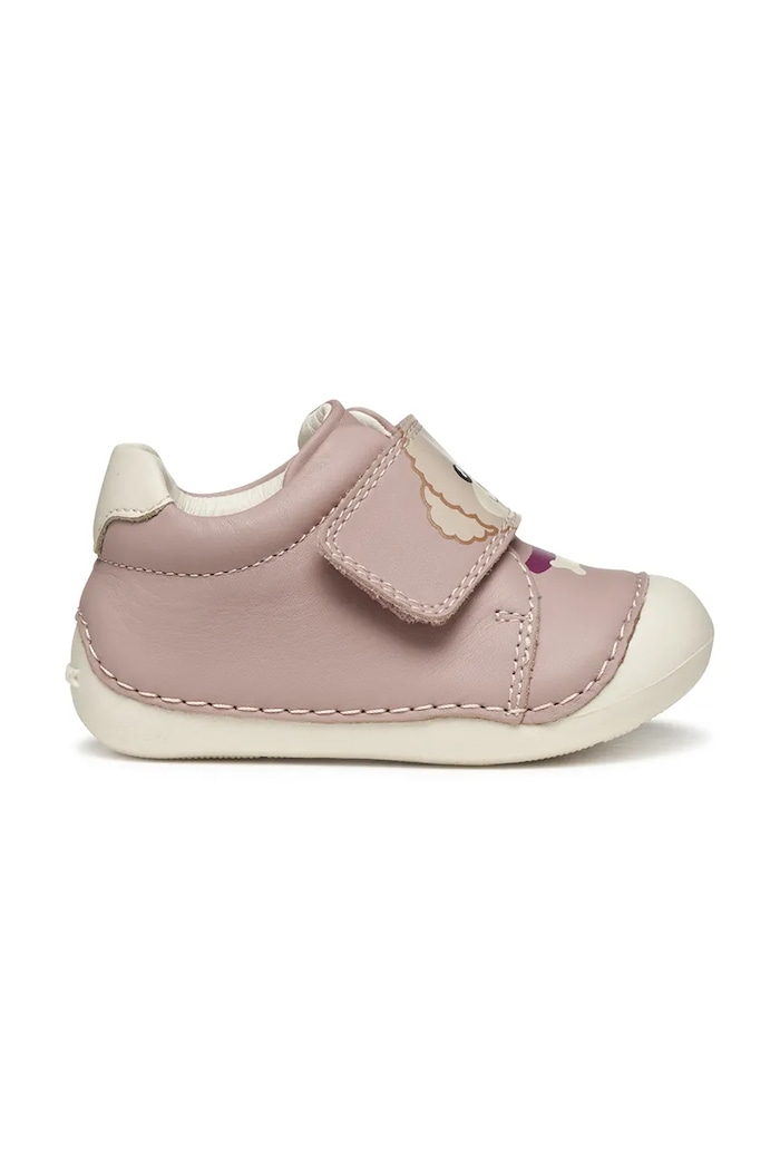 Geox Detské kožené topánky Geox TUTIM B3540B.00085.18.26 ružová AW25