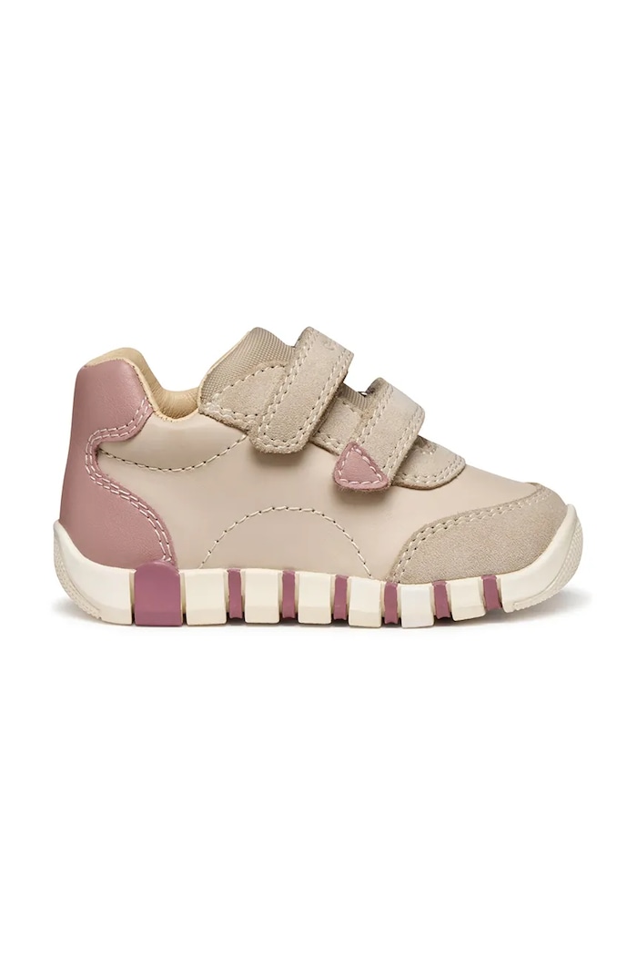 Παιδικά δερμάτινα sneakers Geox IUPIDOO B5658C.0CL22.18.26 ροζ AW25