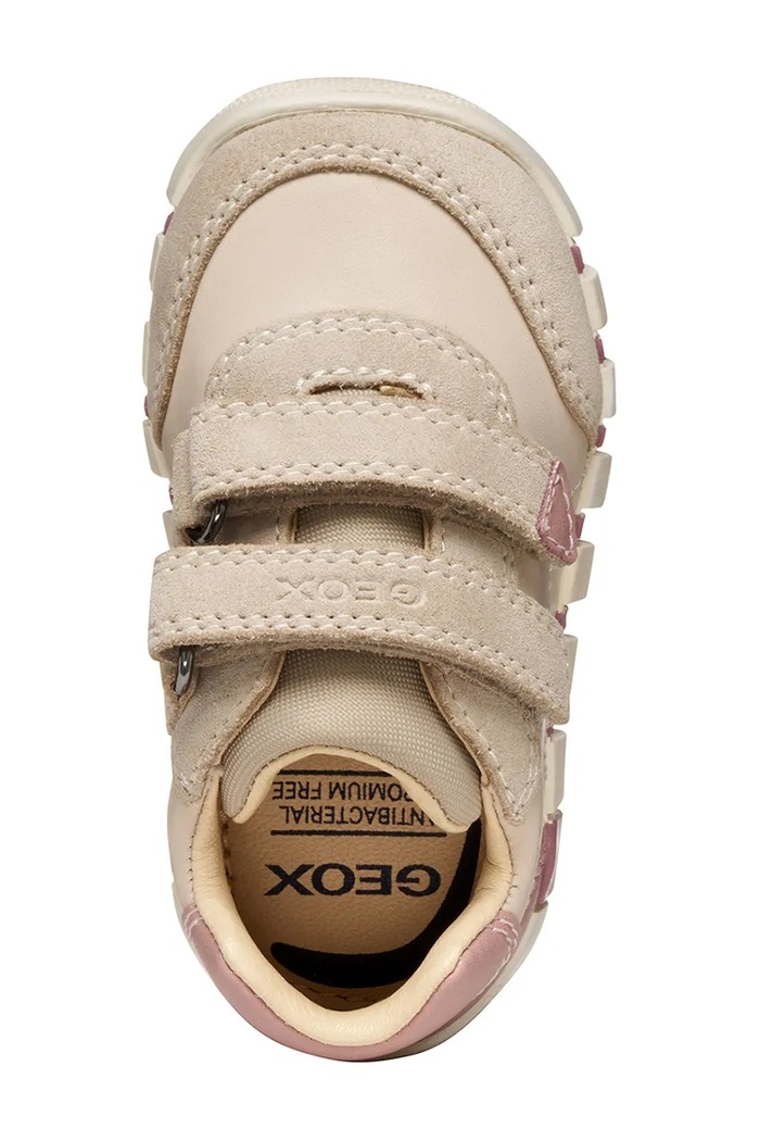Παιδικά δερμάτινα sneakers Geox IUPIDOO B5658C.0CL22.18.26 ροζ
