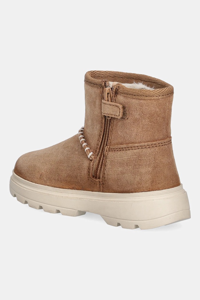 Dziewczynka Geox buty zimowe nubukowe dziecięce KIDDARTAH B565YA.00022.24.27 brązowy