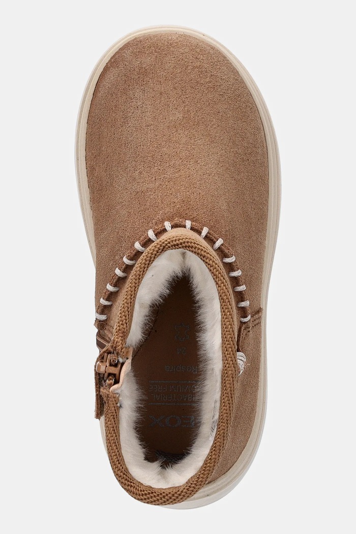 Geox buty zimowe nubukowe dziecięce KIDDARTAH brązowy B565YA.00022.24.27