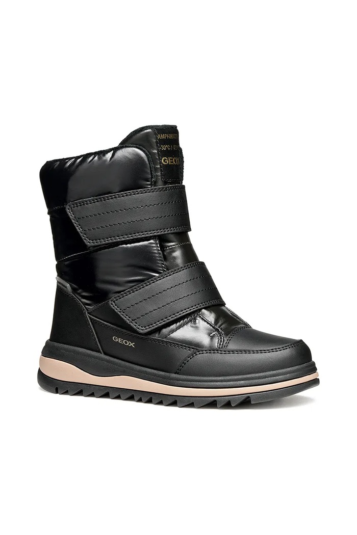 Geox cizme de iarnă pentru copii ADELHIDE textil negru J56EWA.0LVNF.36.39