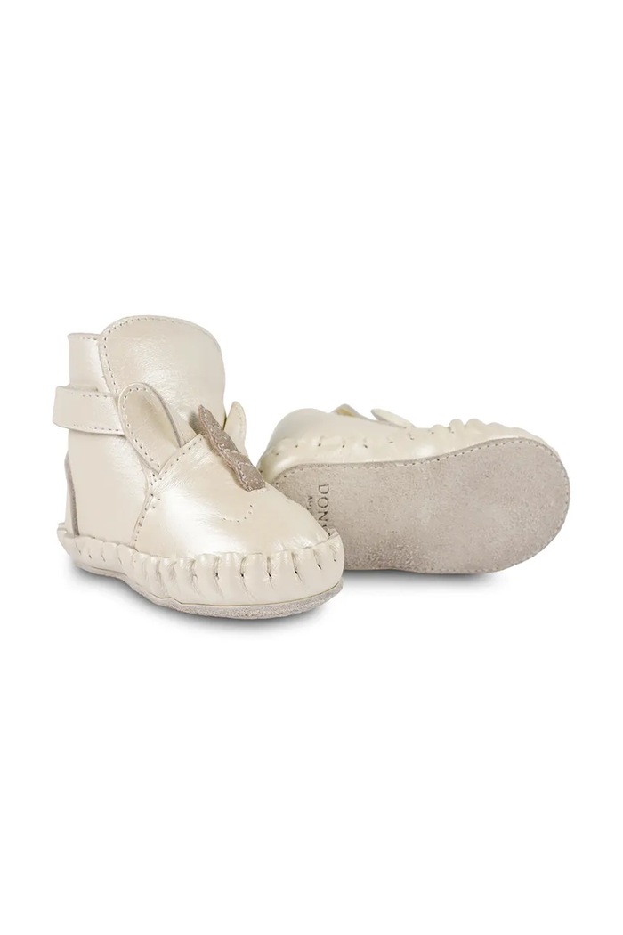 Kožené topánky pre bábätká Donsje Ynzi Booties Unicorn nezateplené béžová 1042302