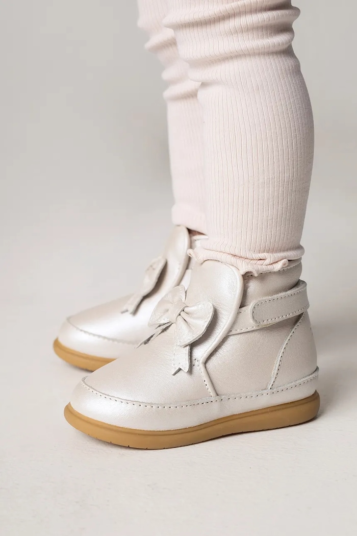 Kožené topánky pre bábätká Donsje Cemilla Shoes jemné zateplenie béžová 1500200