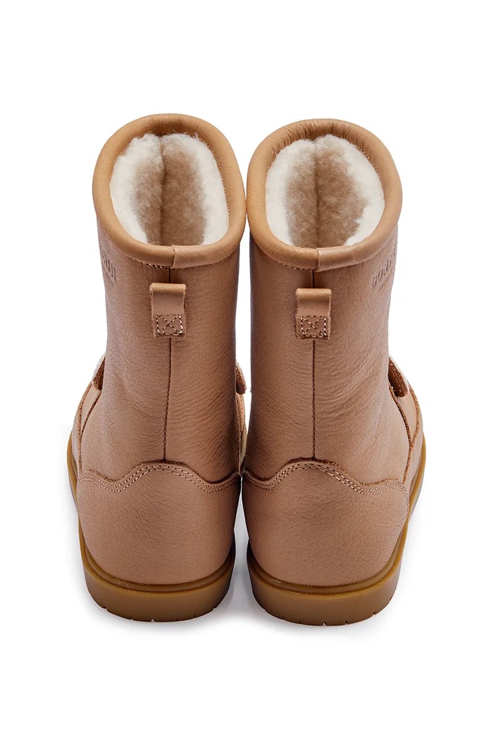 Otroški zimski usnjeni čevlji Donsje Wadudu Exclusive Boots Mouse 2022122.22.28 rjava