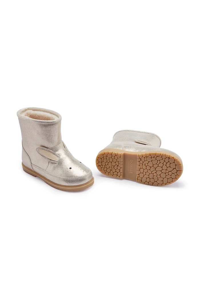 Donsje ghete de iarnă pentru copii din piele Xelly Boots Bunny 2031701.22.28 argintiu AW25