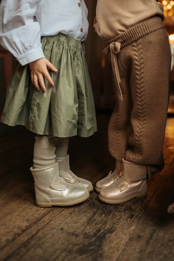 Donsje ghete de iarnă pentru copii din piele Xelly Boots Bunny 2031701.22.28