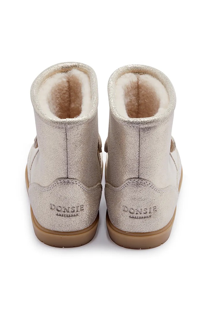 Donsje ghete de iarnă pentru copii din piele Xelly Boots Bunny 2031701.22.28 argintiu