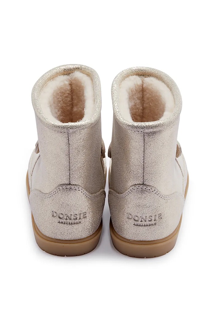 Otroški zimski usnjeni čevlji Donsje Xelly Boots Bunny 2031701.29.33 srebrna