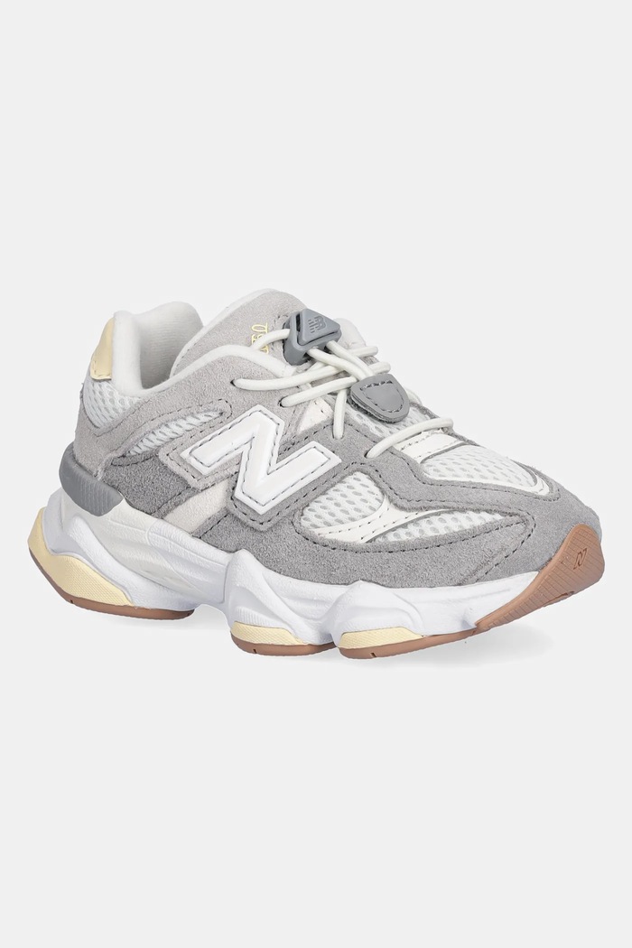 Detské tenisky New Balance 9060 semišová koža sivá IV9060AB