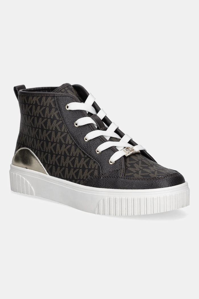Michael Kors gyerek sportcipő SHEA SPLIT magas barna MK02912210