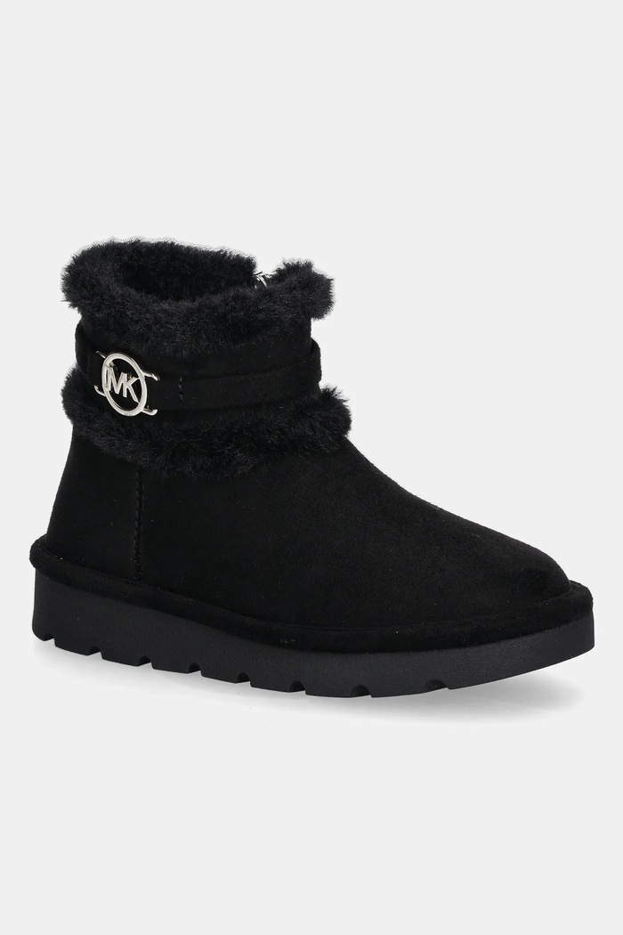 Detské zimné topánky Michael Kors MOXIE imitácia semišu čierna MK02895001