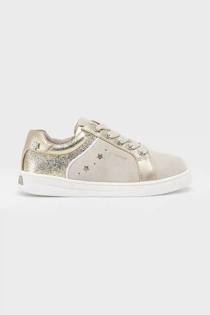 Παιδικά sneakers Mayoral συνθετικό μπεζ 44585.42A.Mini.9BYA