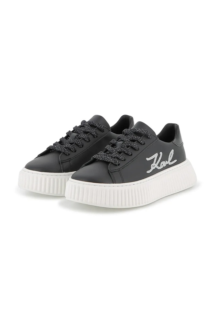 Момиче Кожени кецове Karl Lagerfeld Z30978.36.39 черен