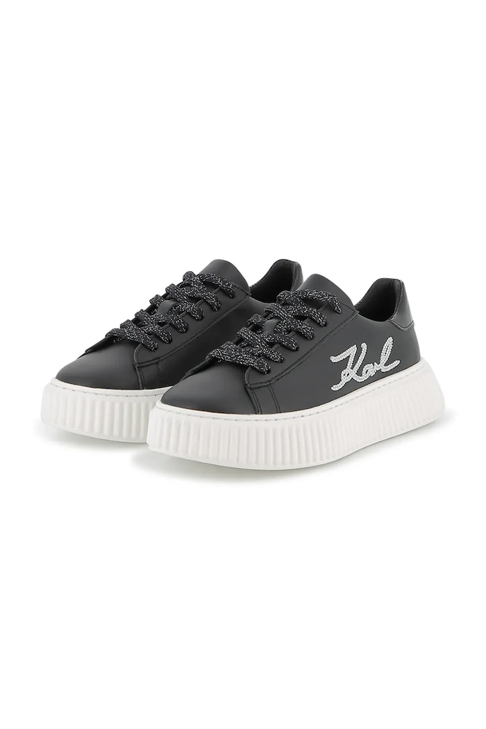 Момиче Кожени кецове Karl Lagerfeld Z30978.36.39 черен