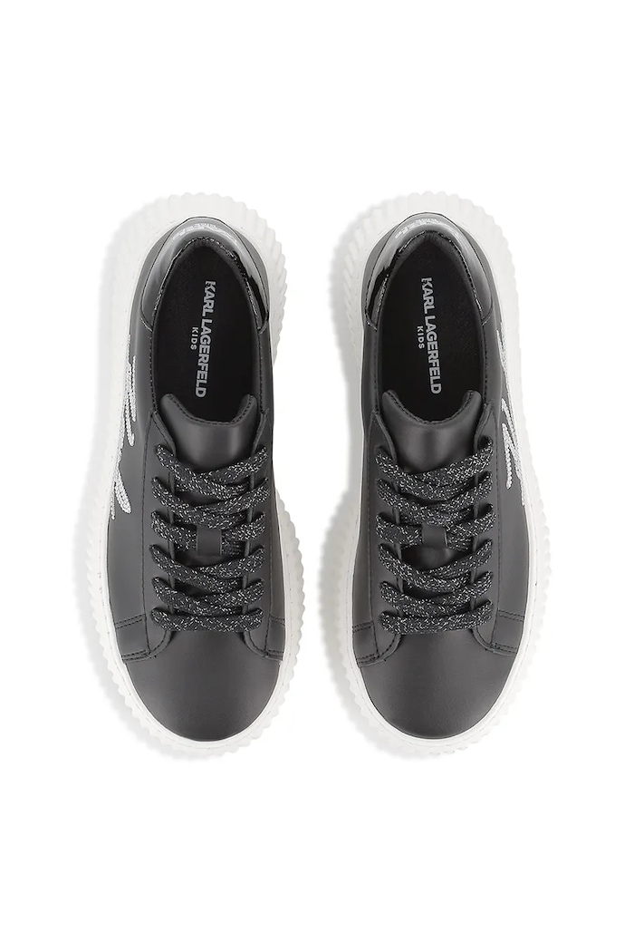 Кожени кецове Karl Lagerfeld Z30978.36.39 черен