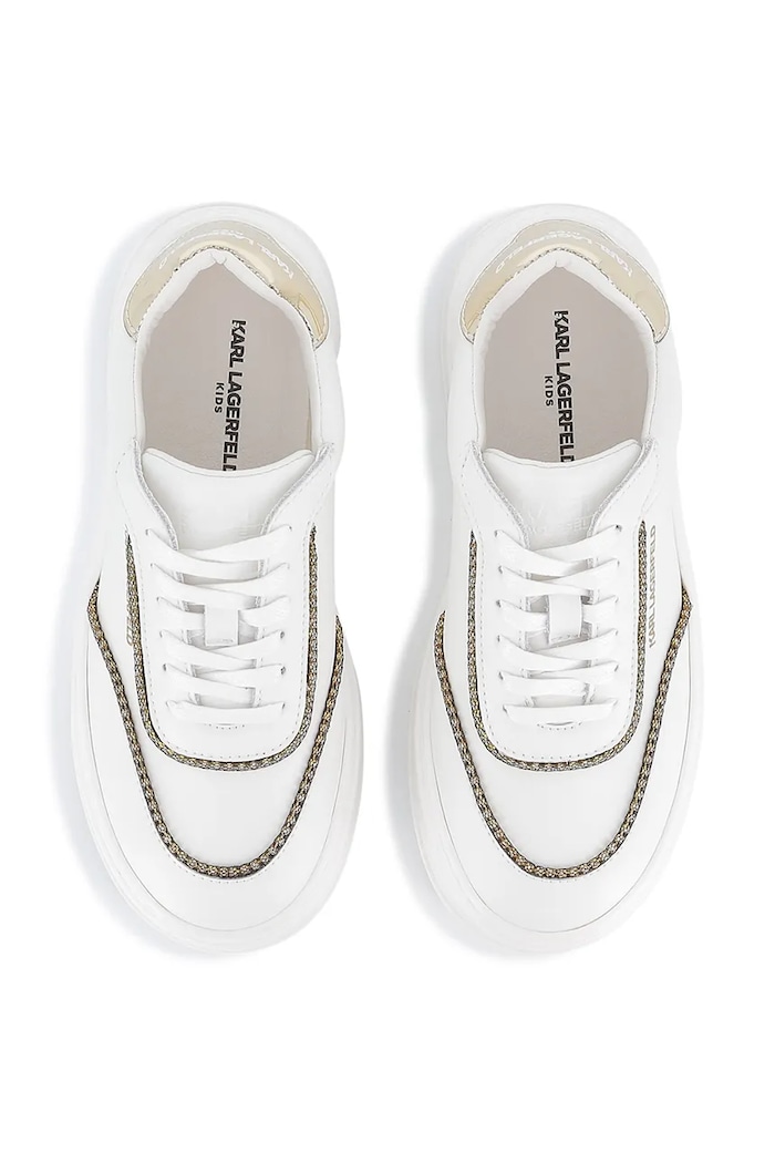 Detské kožené tenisky Karl Lagerfeld biela Z30981.36.39
