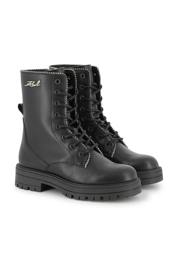 Karl Lagerfeld botki nieocieplane czarny Z30983.27.35