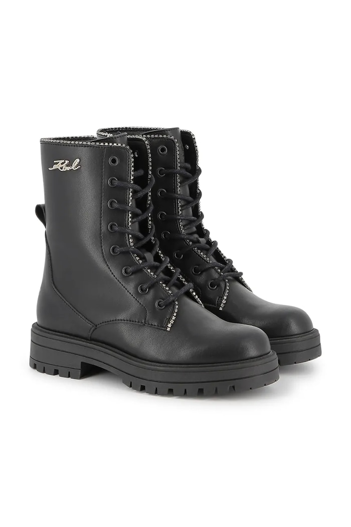 Karl Lagerfeld botki nieocieplane czarny Z30983.27.35