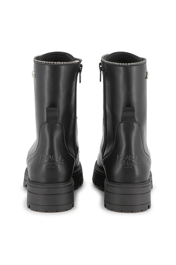 Dětské kožené boty Karl Lagerfeld černá Z30983.36.39