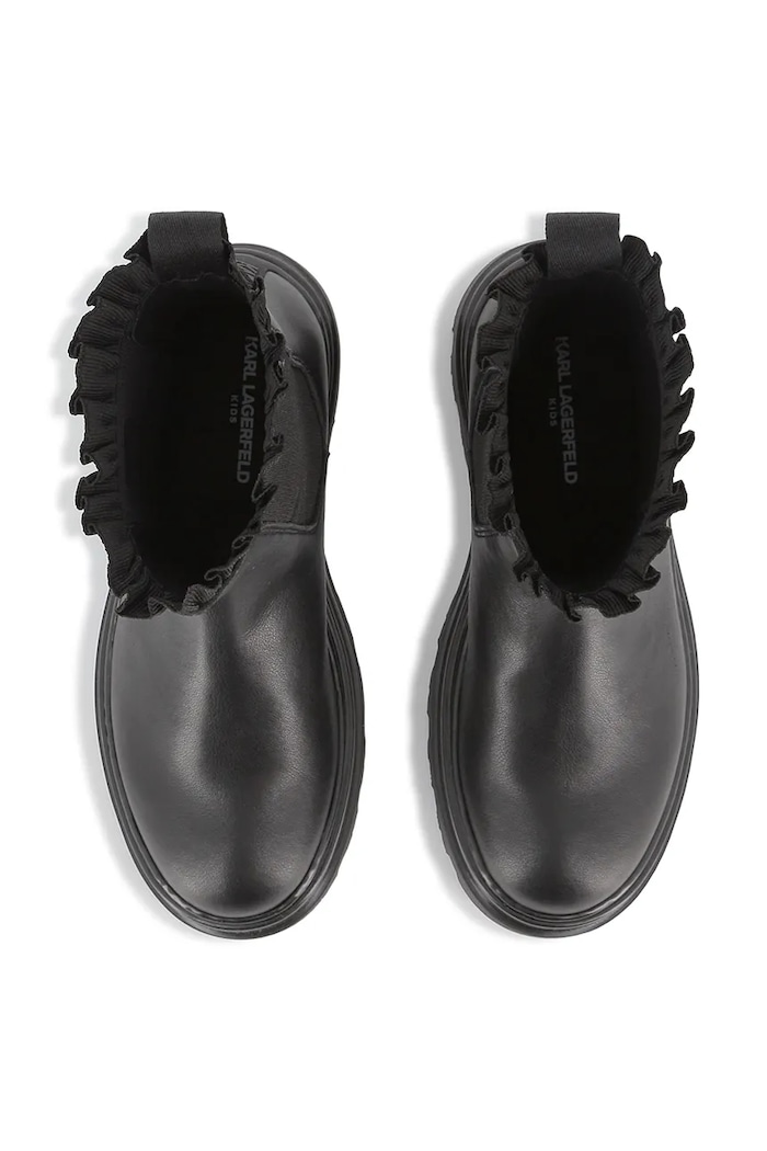 Otroški usnjeni chelsea Karl Lagerfeld črna Z30984.32.35