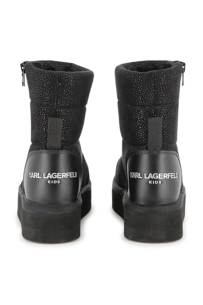 Dievča Detské zimné topánky Karl Lagerfeld Z30992.27.35 čierna