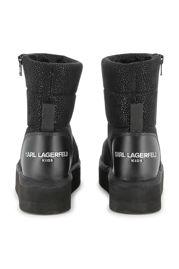 Dievča Detské zimné topánky Karl Lagerfeld Z30992.27.35 čierna