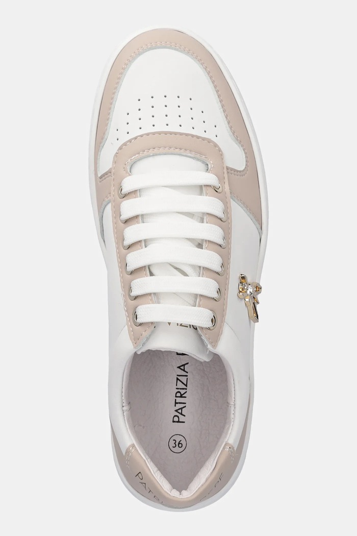 Παιδικά δερμάτινα sneakers Patrizia Pepe ροζ PPJ909