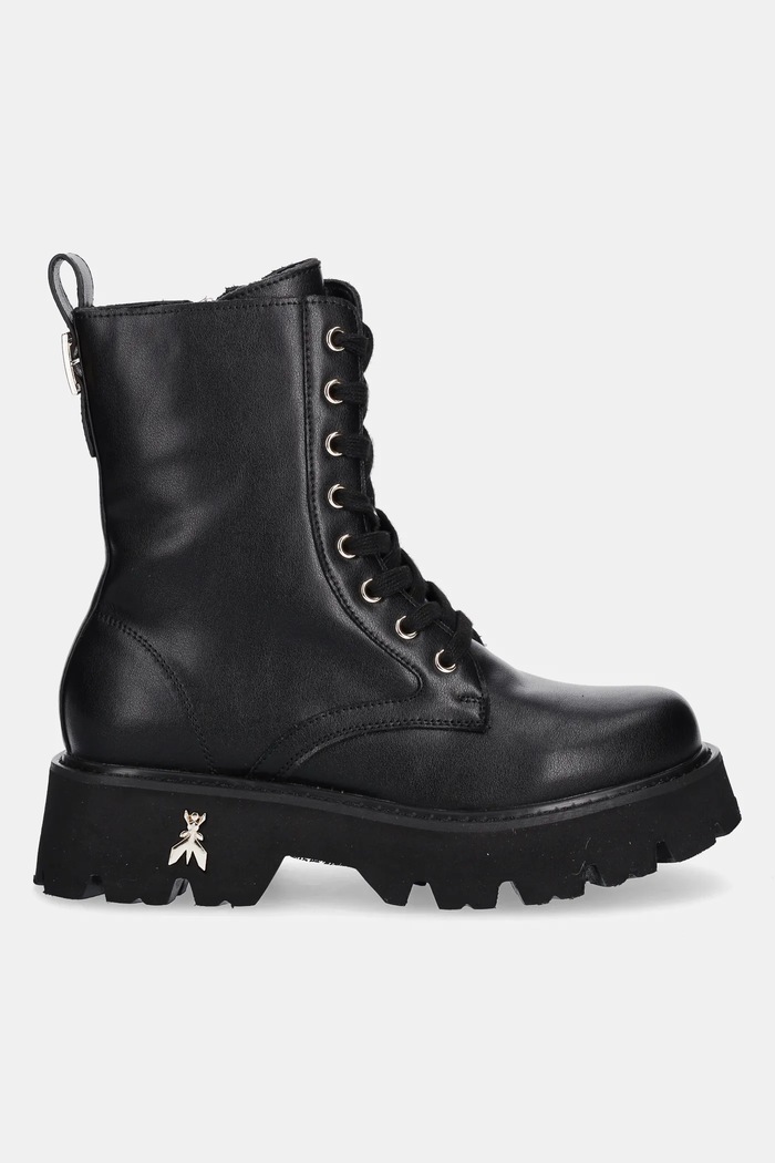 Dětské kožené workery Patrizia Pepe PPJ972 černá AW25