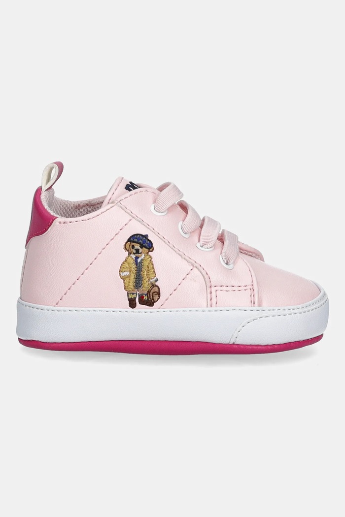 Polo Ralph Lauren baba cipő QUILTON BEAR GORE HI LAYETTE RL03477680 rózsaszín AW25