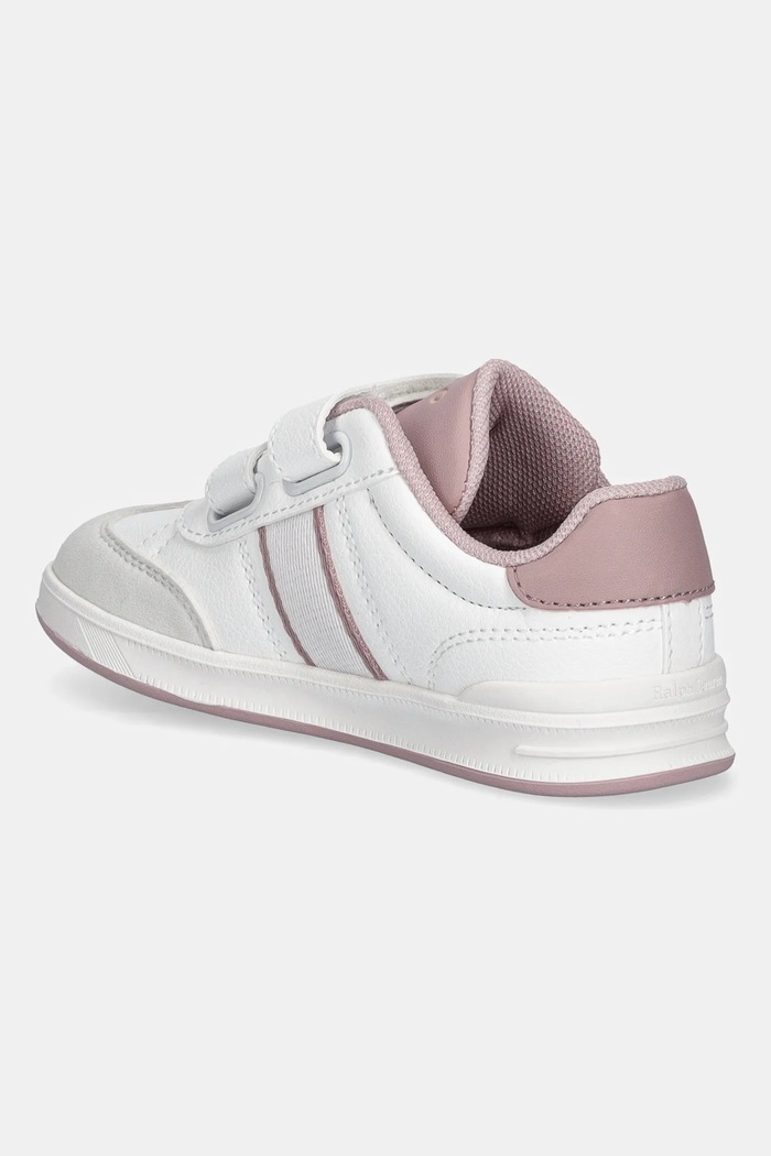 Dziewczynka Polo Ralph Lauren sneakersy dziecięce HERITAGE COURT III T-TOE EZ RL03360101 biały