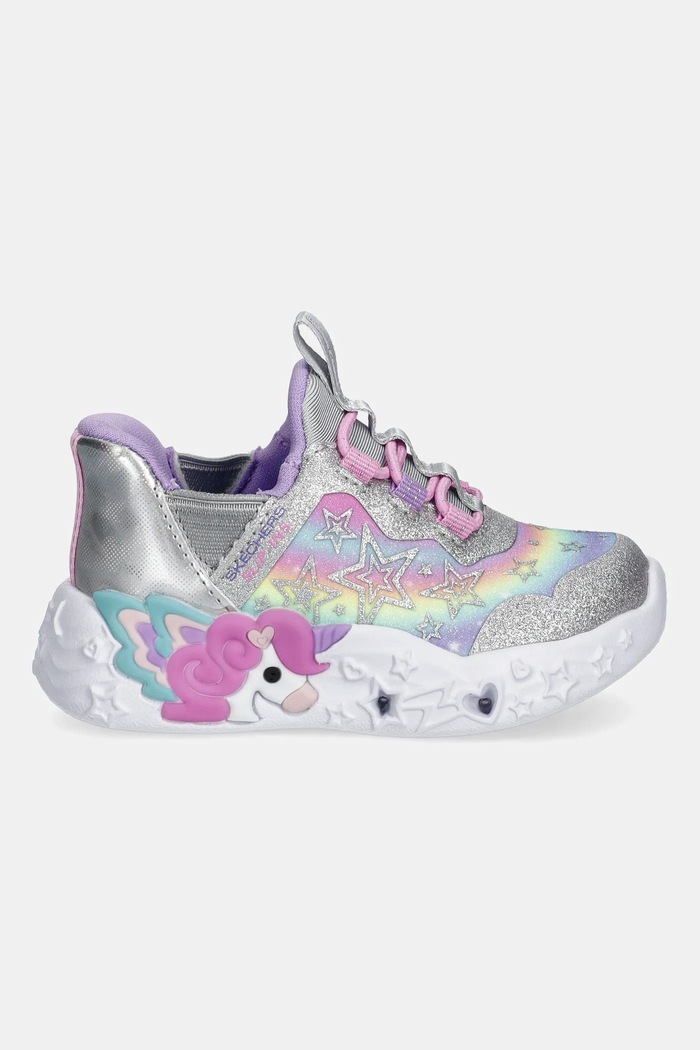 Skechers gyerek sportcipő UNICORN CHARMER-LIL STARLITE 302297N ezüst SS26