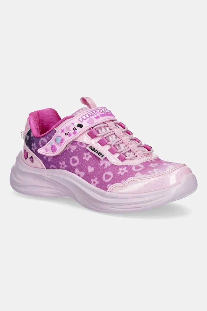 Skechers POWER JAMS 2.0 sneakers boty dětské textilní růžová 302199L