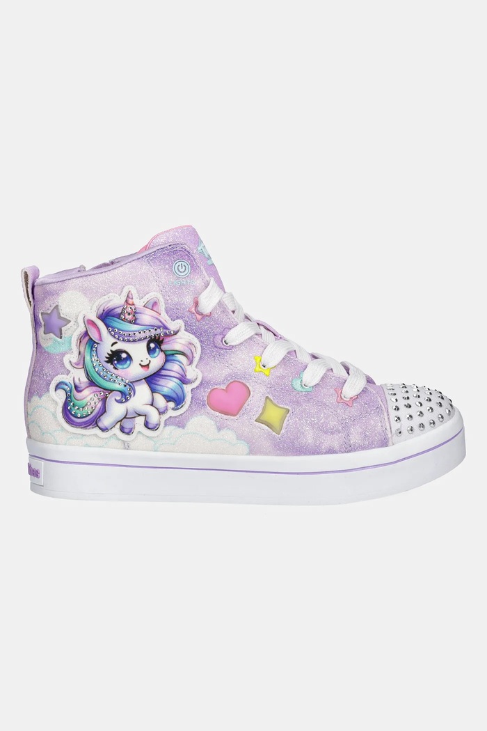 Dětské tenisky Skechers TWI-LITES 2.0 - UNICORN GLAM 314378L fialová AW25