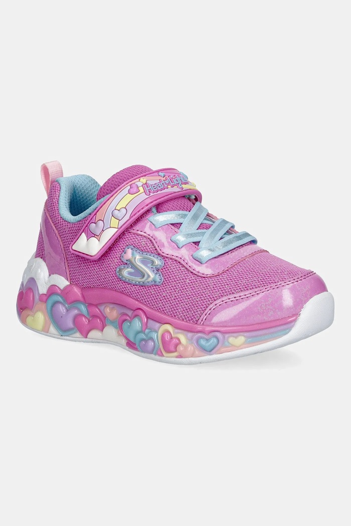 Skechers ETERNAL HEART LIGHTS sportcipő gyerek textil rózsaszín 302697N
