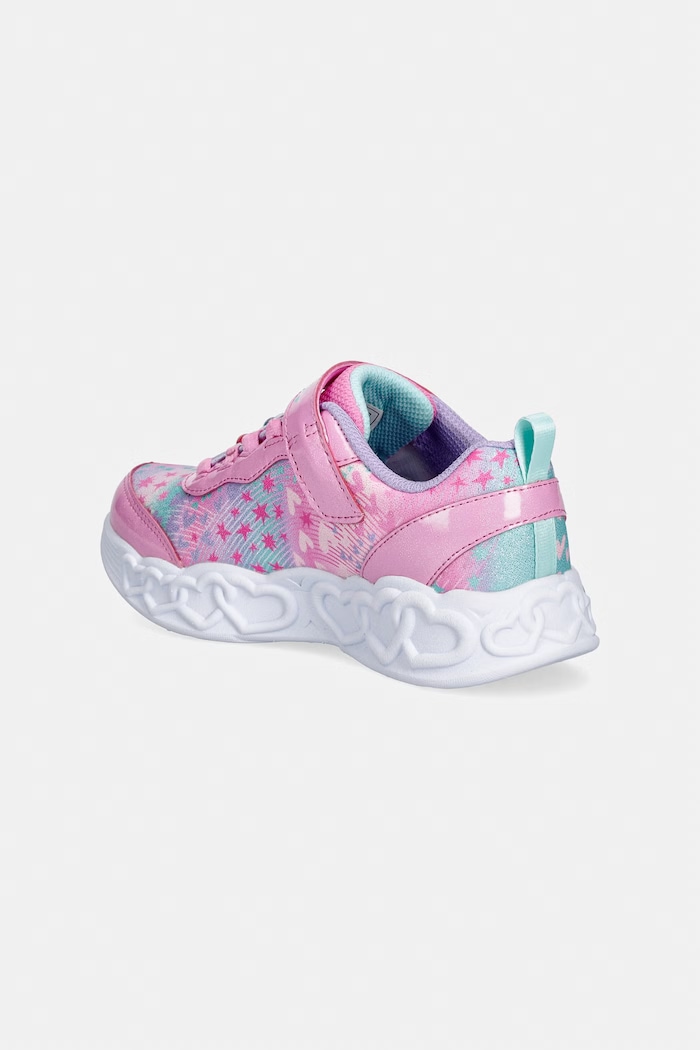 Dievča Skechers INFINITE HEART LIGHTS - HEART detské tenisky 303261L ružová
