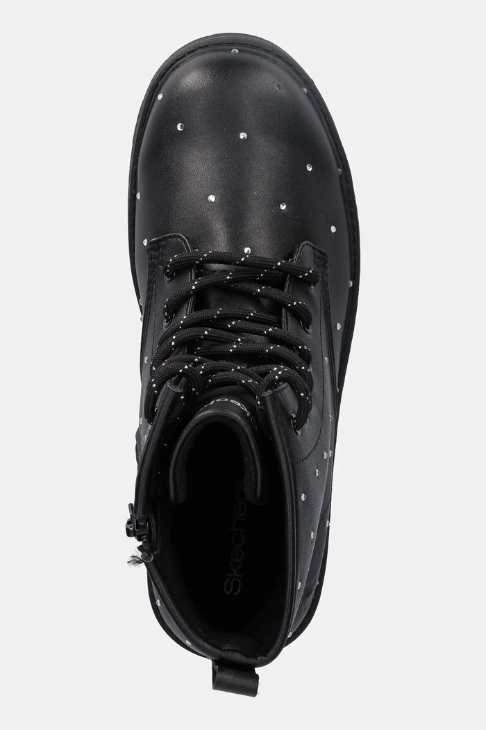 Detské topánky Skechers GRAVLEN HI - JEWEL STRUT čierna 303471L