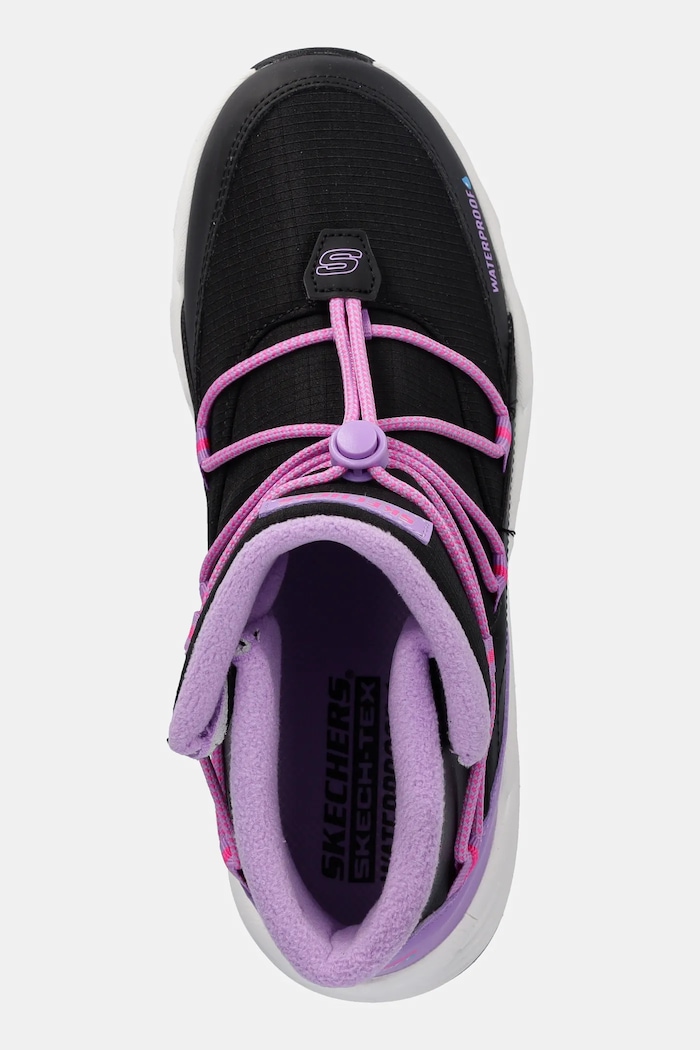Skechers gyerek téli csizma TURBO TREAD fekete 303492L