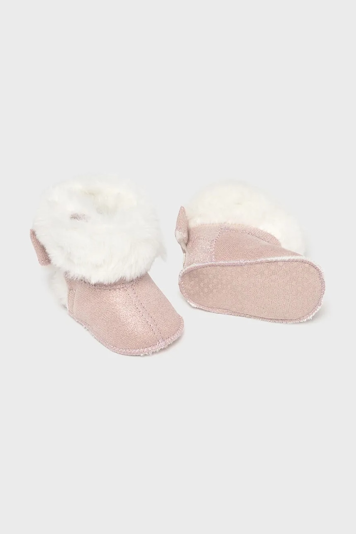 Mayoral Newborn buty niemowlęce lekko ocieplane różowy 9965.2L.Newborn.9BYA