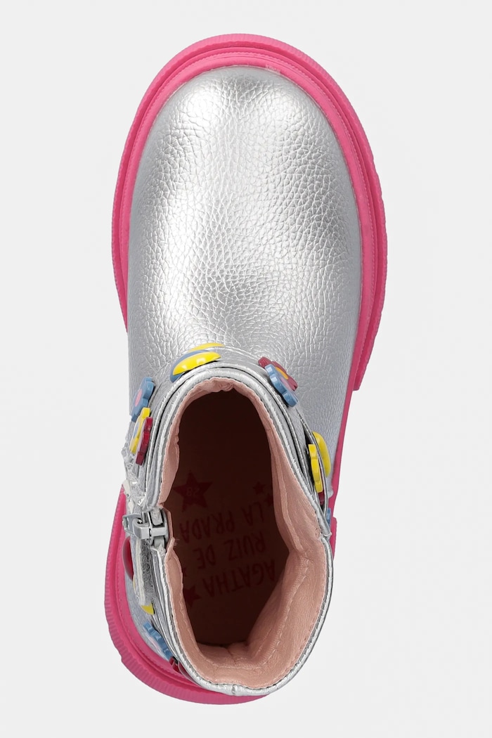 Agatha Ruiz de la Prada botki dziecięce srebrny 251968.