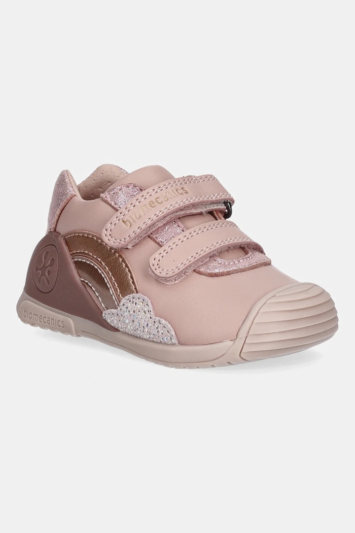 Biomecanics scarpe basse in pelle bambini pelle fiore rosa 251102