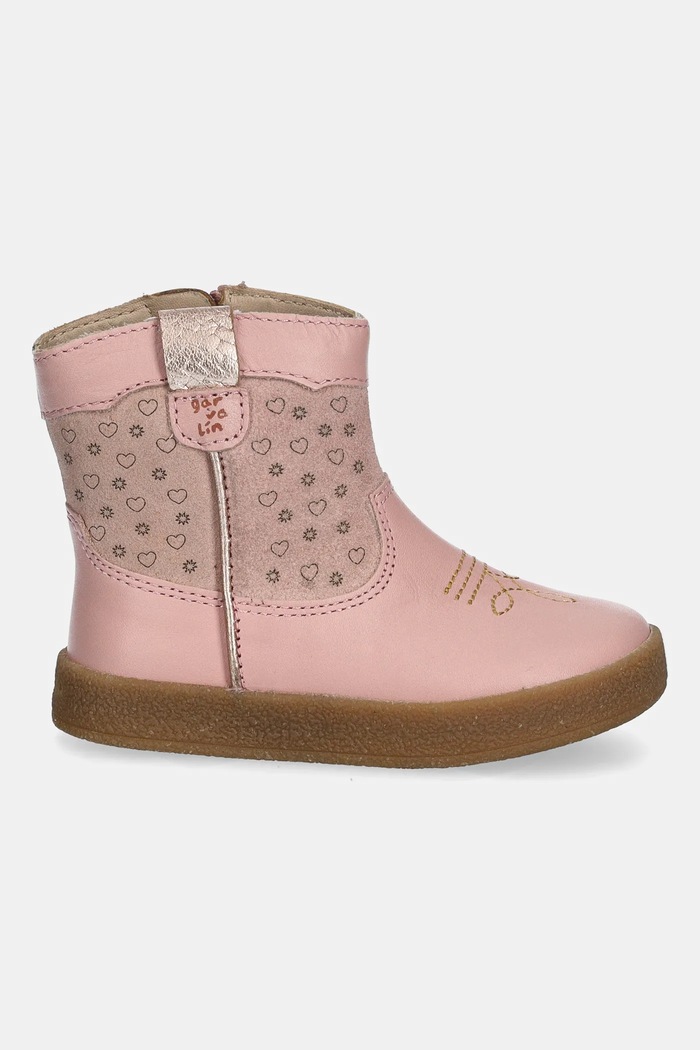 Garvalin ghete din piele pentru copii 251329 roz AW25
