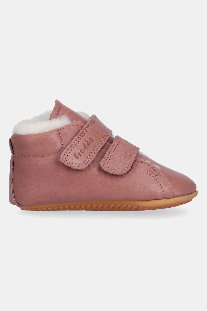 Kožené topánky pre bábätká Froddo PREWALKERS FURRY BASIC G1130022.G ružová AW25