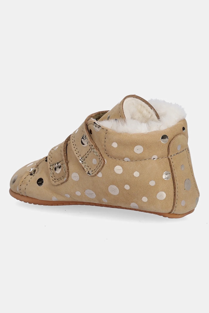 Dievča Kožené topánky pre bábätká Froddo PREWALKERS FURRY BASIC G1130022.G béžová