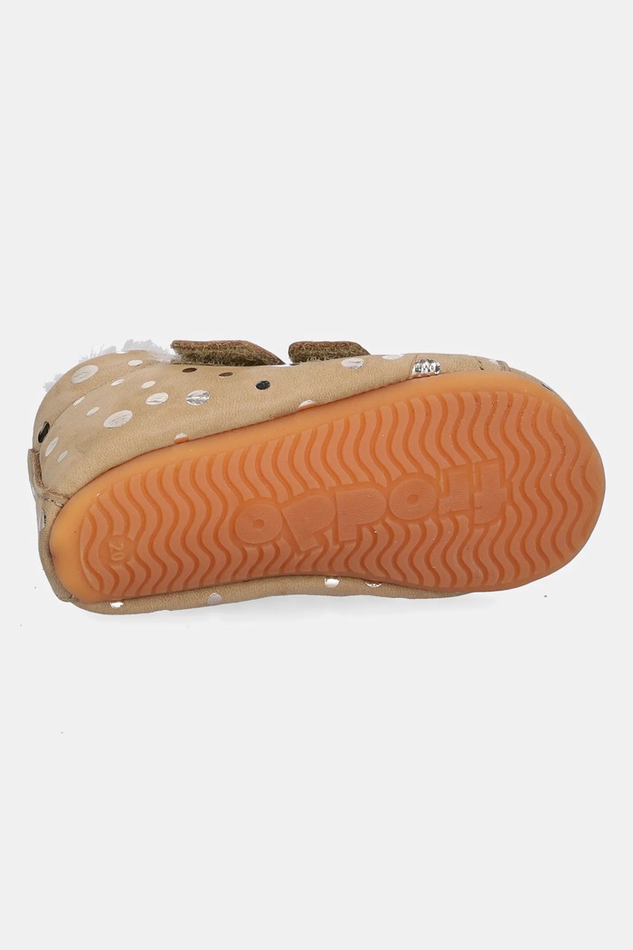 Kožené topánky pre bábätká Froddo PREWALKERS FURRY BASIC G1130022.G béžová